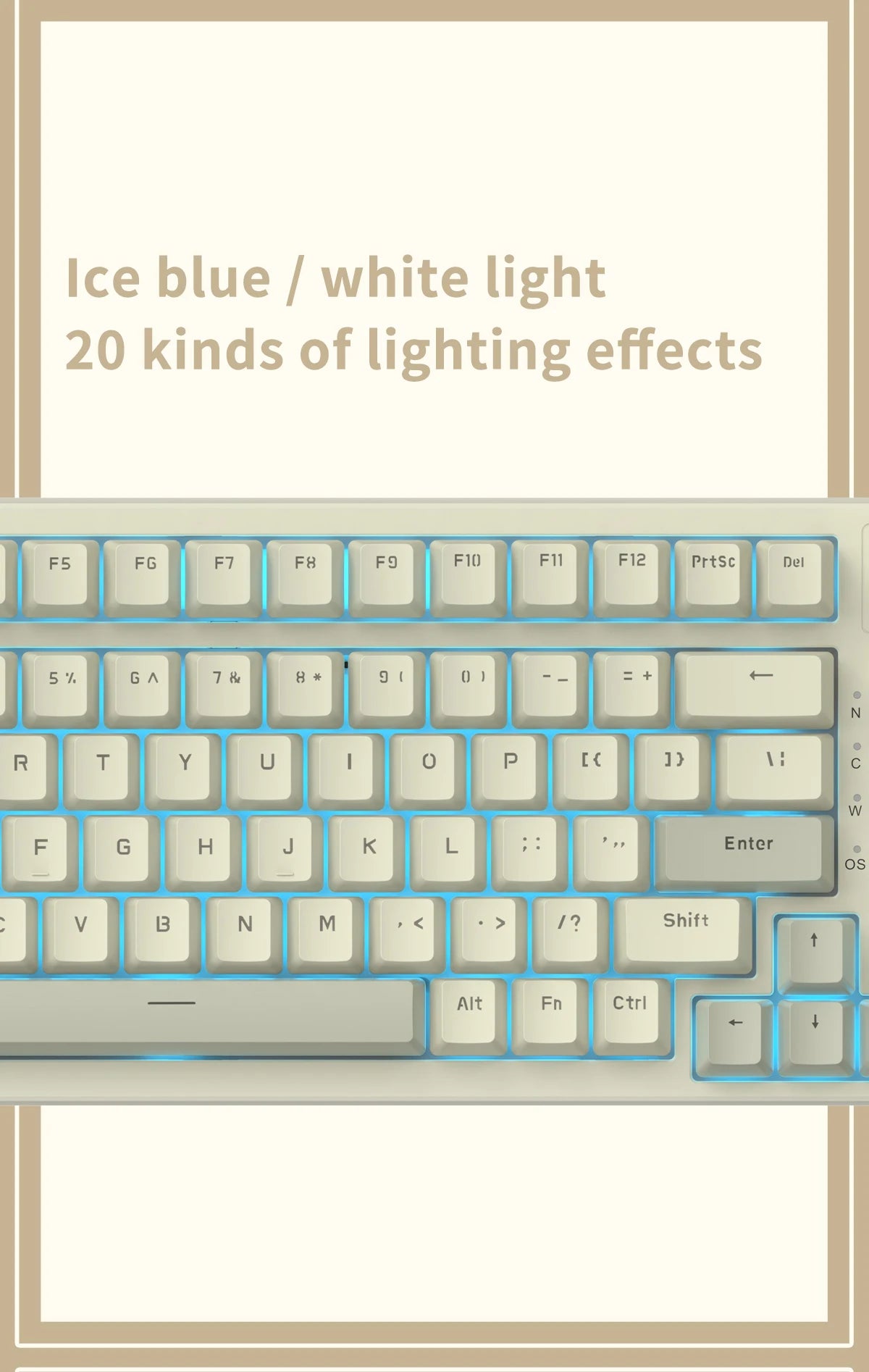 Ajazz AK992 Wired Mechanical Keyboard 98-Key Full Layout  Hot-Swap USB Gaming keyboard Multimedia Key Knob for Desktop PC Laptop