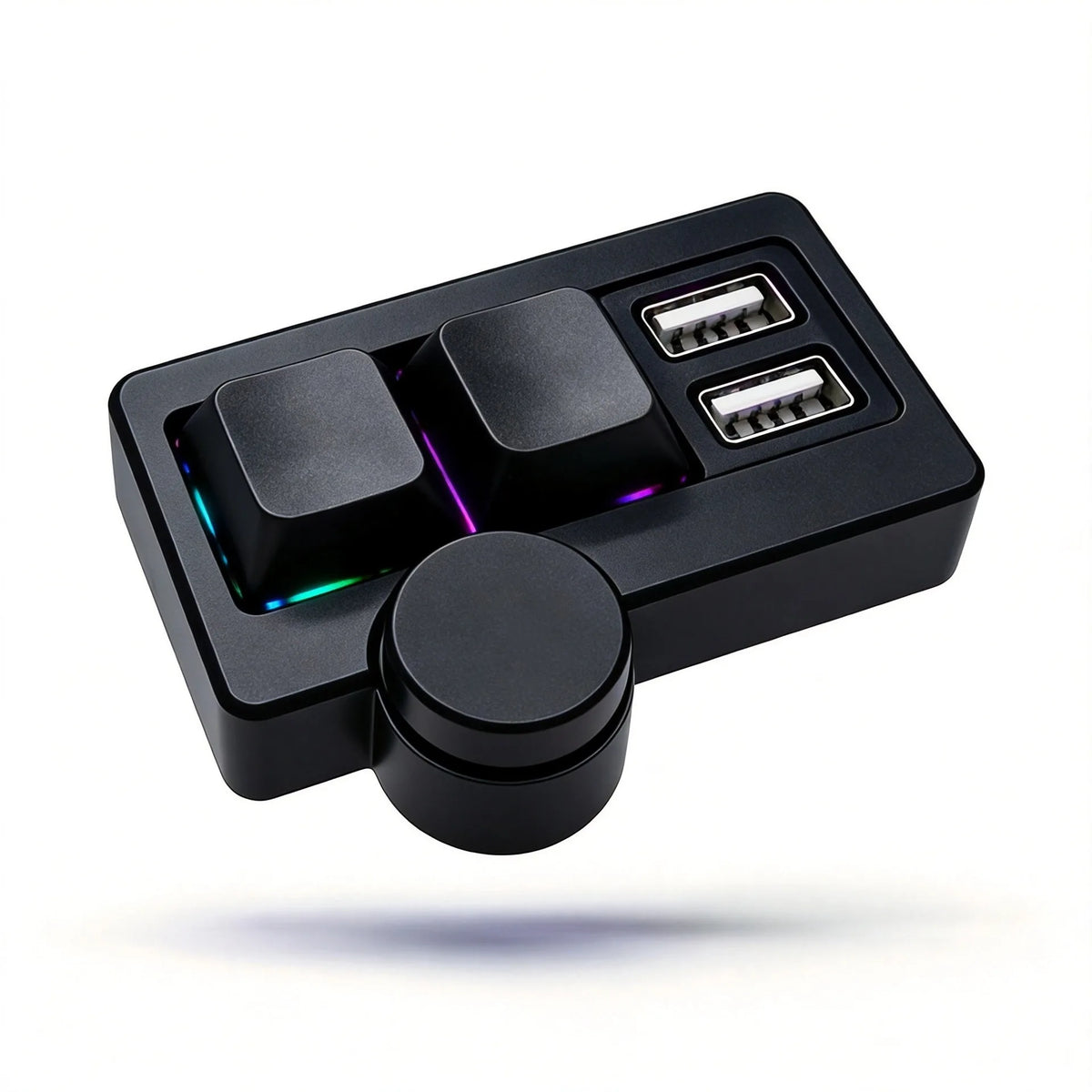 RGB Backlit Wired Mini Gaming Keyboard Hot-Swappable Portable Multi-Combination/Multimedia Game Office Custom Shortcut Keyboard