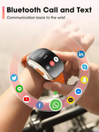 Smart Watch for Men Women, 2026 New Smartwatch (Answer/Make Call), IP67 Waterproof, 2.02" HD Fitness Watch with 100+ Sport Modes, Fitness Tracker Watch with Calls/Messages/Notifications, 7 Watch Bands