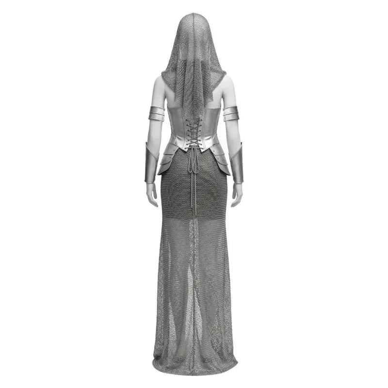 Women Medieval Knight Warrior Costume Skirt Top Headband Bracelet Halloween Renaissance Princess Cosplay