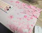 Pink Cherry Blossoms Mousepad Home Computer Table Large Pc Mouse Pad Art Sakura Keyboard Mause Rug Desk Mat Office Accessories