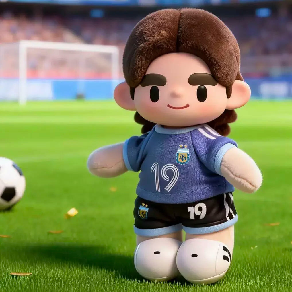 Original In-Stock Messi Argentina National Tea Player Series Vinyl Figurine Blind Box Pendant Collectible Ornament Toys Gifts