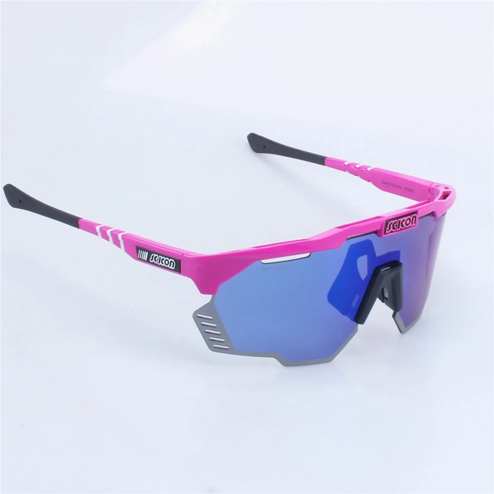 SCICON AEROSHADE KUNKEN UV400 Cycling Sunglasses with Case - Outdoor Sports Men's MTB Road Bike Eyewear Women's Goggles