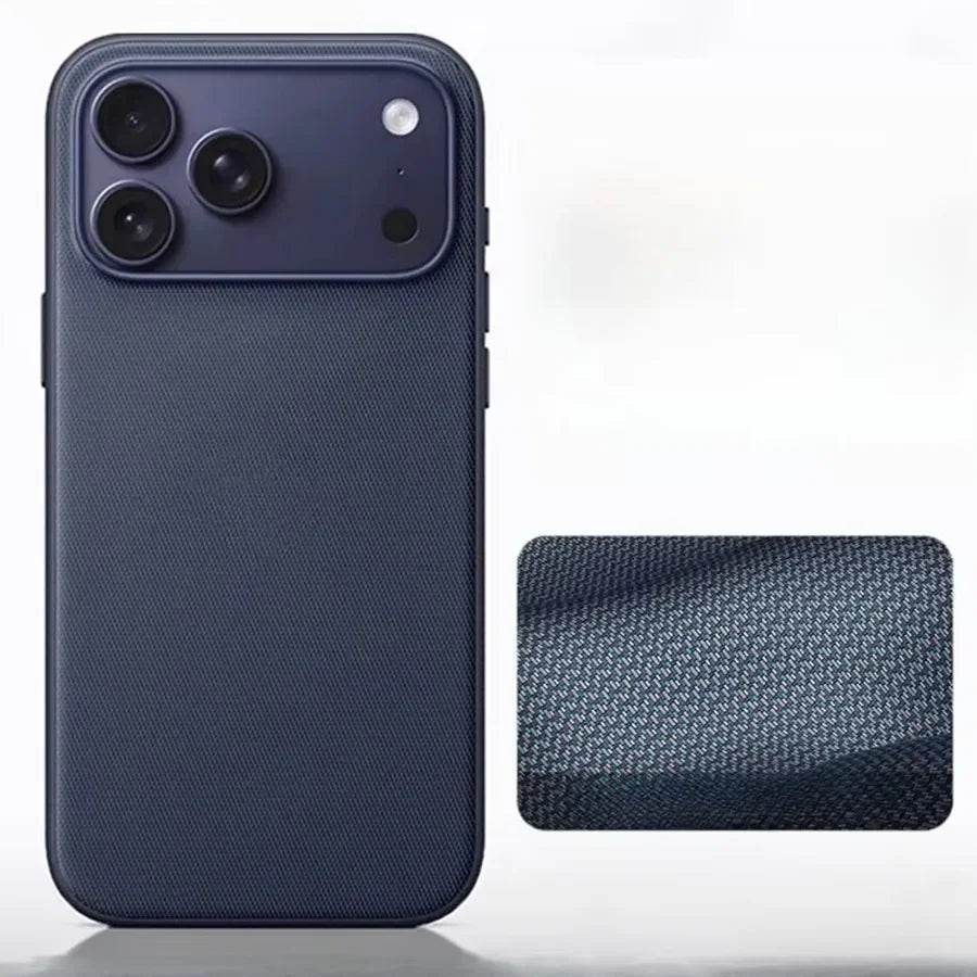 Original Technology Woven Magnetic Case For iPhone 18 17 16 15 14 13 Pro Max Fundas For Magsafe Wireless Charger Official Cover