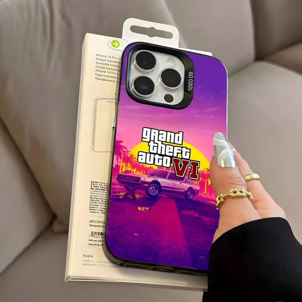 G-GT-TA6 2026 Phone Case For IPhone 17 Pro Max 16 Pro Max 15 14 13 11 12 Mini Xs X Xr 7 8 Plus Se Color Silver Cover