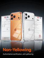 Joyroom Case For iPhone 18 Pro Max Case Crystal Transparent PC Anti-Yellow Lens Protection Cover For iPhone 17 16 15Pro Max Case