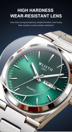 Man Watch Quartz Watch Luxury Waterproof Luminous Date Week Stainless Steel Men's Watch Male relógios masculino reloj hombre