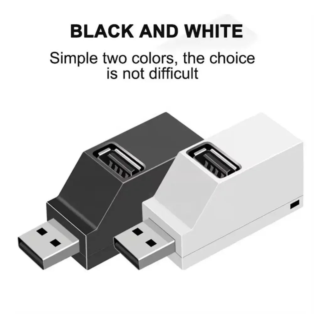 1Pcs USB 3.0 Adapter HUB Mini Splitter Box 1 to 3 Ports High Hi-Speed USB 2.0 Extender  For PC Laptop U Disk Card Reader