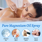 Magnesium Body Oil Spray 60ml 10 Percent Mineral Rich Formula for Muscle and Skin Care Natural Chloride Solution