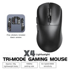 Wireless Mouse Bluetooth 5.4 2.4G Type-C Tri-Mode Rechargeable Gaming Mouse 8000 DPI 1000Hz Lightweight 58g RGB Mouse for PC Laptop Phone Tablet