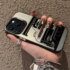 Trendy Sports Car Line Art Phone Case For iPhone 17 Pro Max 16 15 14 Pro 13 12 11 XS XR X 8 7 16 Plus 17E Shockproof Laser Cover