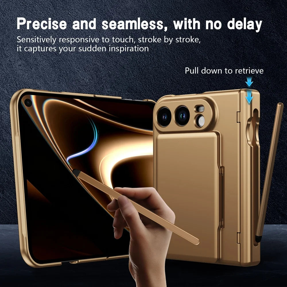 iPhone Duo Case With S Pen Holder Card Wallet Hinge Screen Protector And Stand