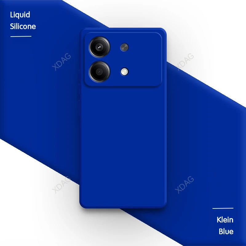Liquid Silicone Cover for Xiaomi Redmi Note13 Note 13R 13 R Pro Plus 13RPro 5G Square Soft Original Mobile Phone Accessorie Case