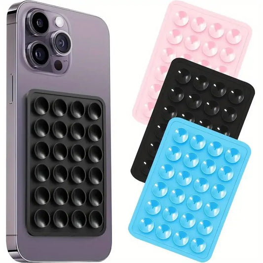 Silicone Suction Phone Holder – Wall & Desk Mount