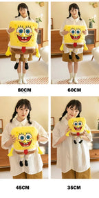 35-100CM SpongeBob Doll SquarePants Patrick Star Plush Anime Cartoon Toy Soft Cute Stuffed Collection Children's Birthday Gift