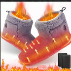 Heated Boots Heated Slippers Heating Pad Boots 1 Pair Thick Easy To Wear Fast Heating 5 Level Temperature for Office