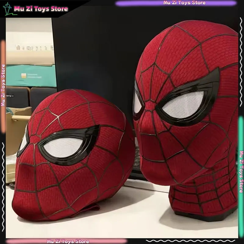 In Stock SpiderMan Brand New Day Adult Cosplay Mask with Magnetic Back Cover 3D Webbing Strips Resin Faceshell Cosplay Helmet