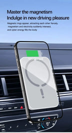 30W Magnetic Car Wireless Chargers Air Vent Clip Phone Holder for iPhone16 15 14 13 12 Pro Max Macsafe Car Charger Fast Charging