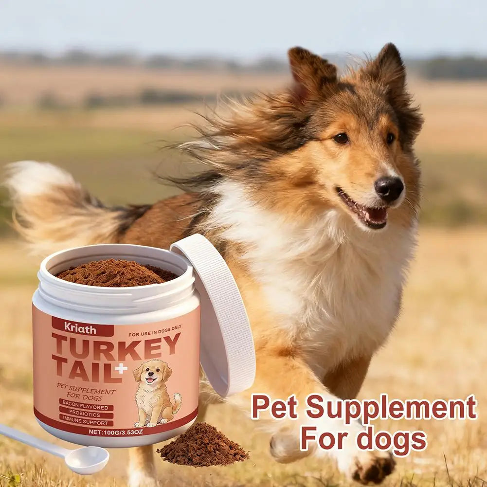 100g Dog Immune Support Supplement – Daily Immunity Defense, Promotes Healthy Immune System Function for Breeds, Easy-Mix Powder