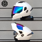 ORZ Personalised Motorcycle Full Face Helmet Men Women Fashion Dual Lens Helmets Motocross Racing Modular Flip Up Casco Moto