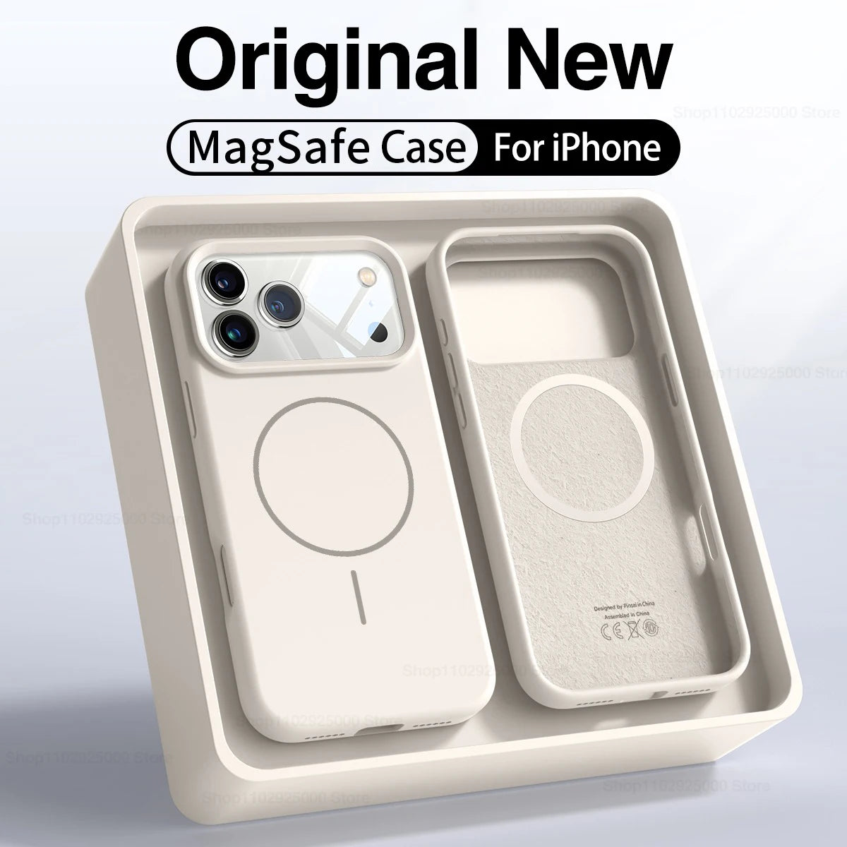Magnetic Original Liquid Silicone Case For iPhone 13 14 15 16 17 18 Pro Max For Magsafe Cases For iPhone 18 Pro Max Phone Cover