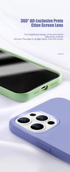 Luxury Liquid Silicone Phone Case for APPLE iPhone 11 13 12 14 15 16 Pro Max Cases for iPhone 15 Plus Shockproof Protector Cover