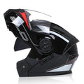 BLD Modular Dual Lens Motorcycle Helmet Safety Downhill Flip Up Helmets Professional Motocross Racing Full Face Casco Moto