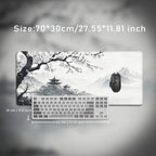 Mouse Pad Black And White Cherry Blossoms Gaming printon demand Large Mousepad XXL MousePads Office Carpet Soft Gaming laptop