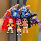 2026 K-pop Idol Group Keychain Rumi Mira Zoey Anime Figure Keyrings PVC Backpack Pendant Birthday Chiritmas Gift Party Favors 키링