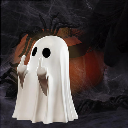 Middle Finger Ghost Statue – Halloween Decor