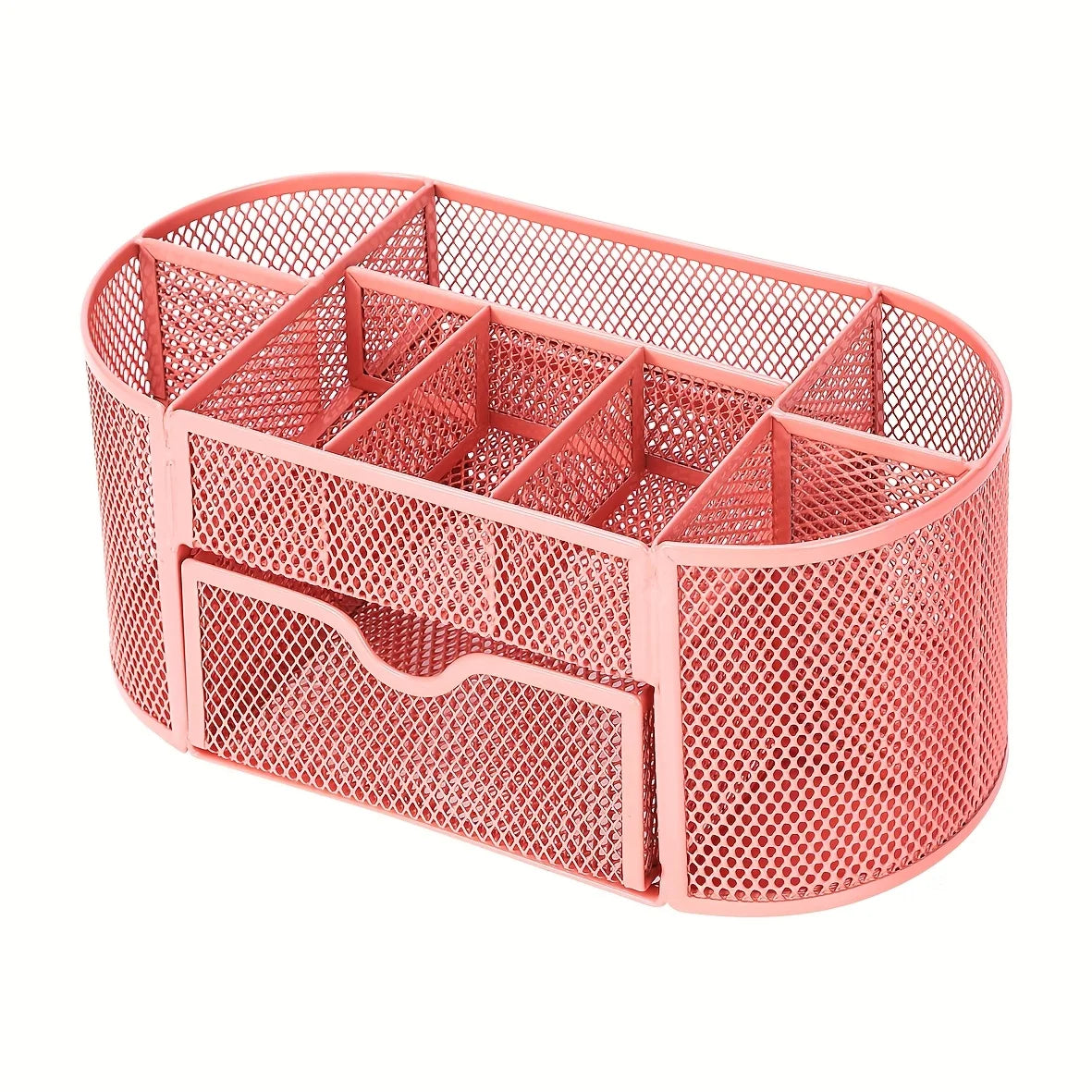 Mesh Desk Organizer Sturdy Metal Pen Stand Student Stationery Office Supplies