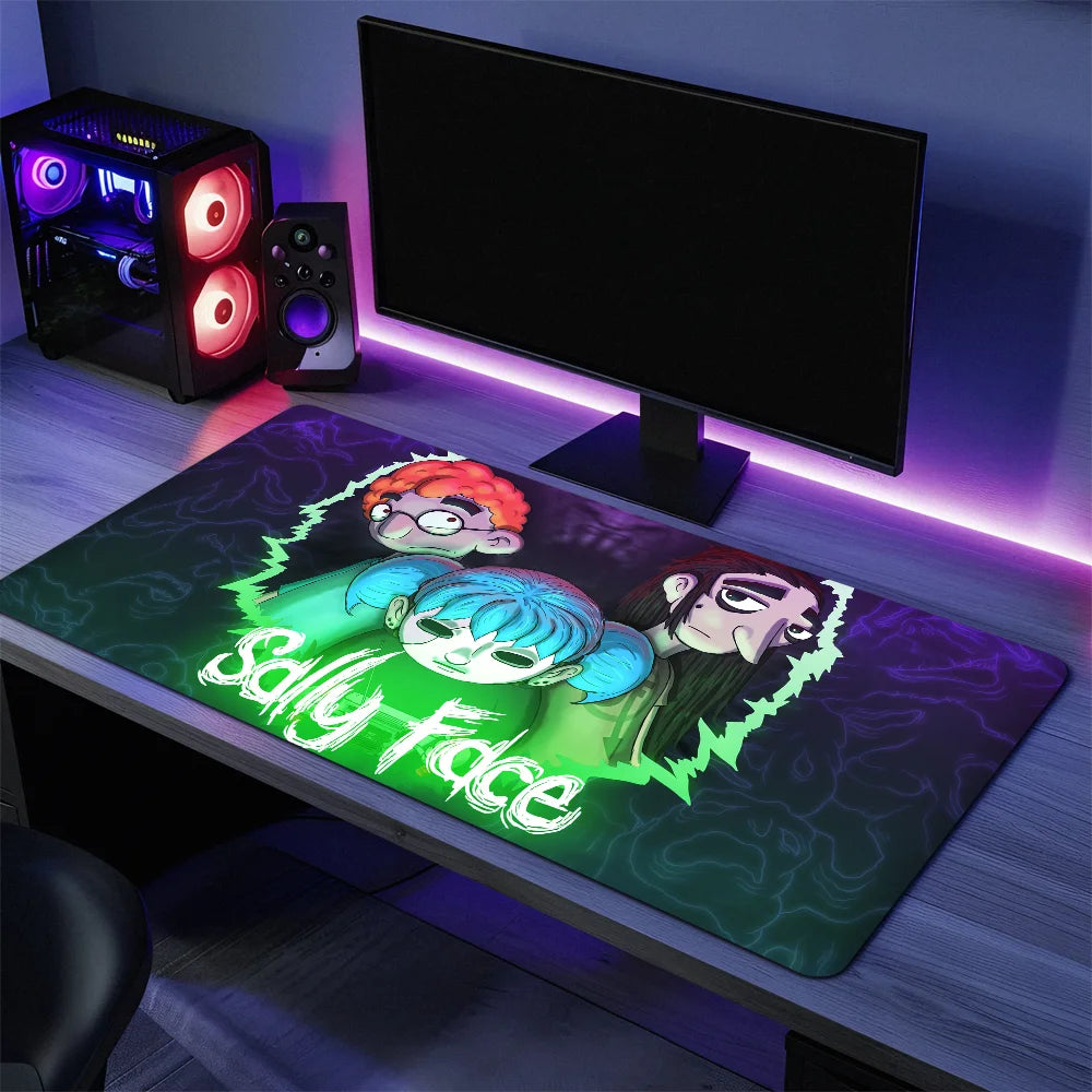 Game S-Sally Face S Mouse Pad Large Desk Mat Keyboard Ergonomic Office Rubber Game PC Non-slip Anti-fray Home Custom Best Price