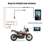 EKIY 5.0 inch Wireless CarPlay Moto Android Auto Portable Digital Motorcycle Dashboard GPS Navigation Removable Display Screen