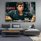 Portrait Art Canvas Painting Movie Graffiti Tony Montana Poster and Prints Wall Art Picture for Living Room Home Decor Cuadros
