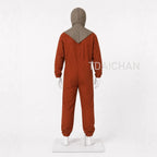 Halloween Scarecrow Sam Cosplay Costume 3‑Pcs Jumpsuit Mask Sack Trick or Treat Horror Role‑Play Outfit for Party Sam in Stock