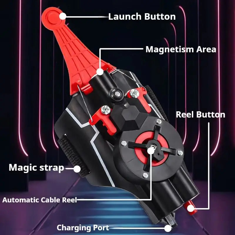 New Spider Cobweb Launcher Toys Silk Web Shooters Cosplay Model Manga Wrist Webshooter Gloves Accessories Props Gift for Fans