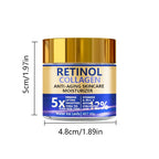 Retinol & Collagen Face Cream 60g, Anti-Aging Firming Moisturizer with Hyaluronic Acid, Fast Delivery