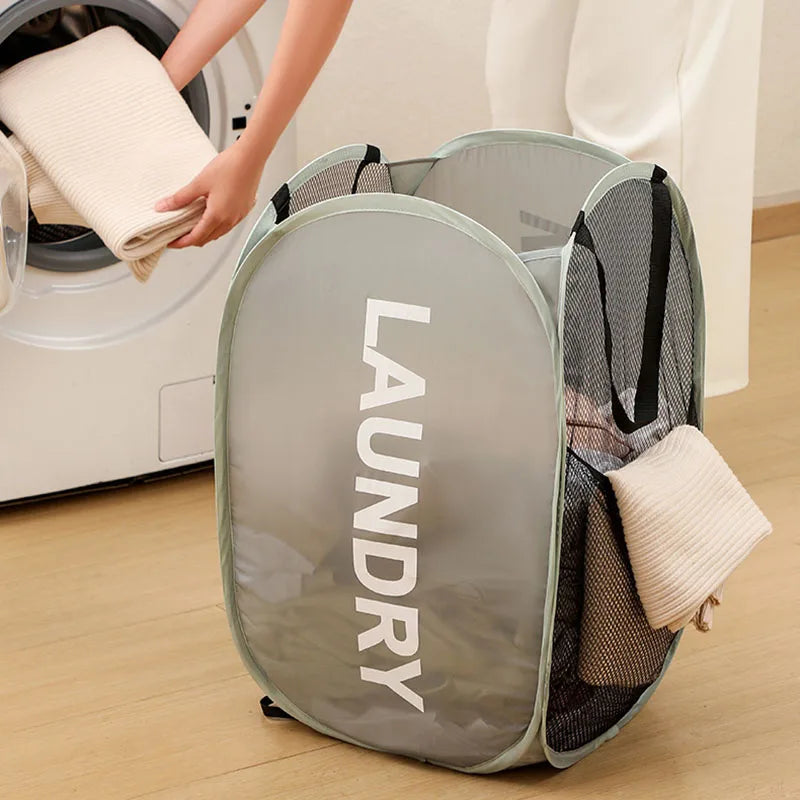 Extra Large Foldable Laundry Hamper Basket - Thickened Wear-resistant Storage Organizer for Bathroom, Dormitory, Closet,Portable