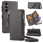 Wallet-Style Protective Case for Samsung A57 A56 A55 A54 A52 A37 A36 A17 A16 A15, Cross-Shoulder Phone Case with Coin Pocket and Multiple Card Slots, Faux Leather Protective Cover
