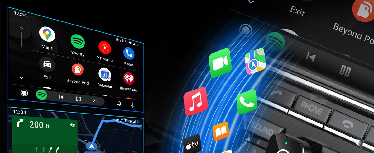(2026 Upgraded) Wireless CarPlay Adapter for Apple iPhone＆Android, Small Size,Plug and Play,Fast and Stable Connection Wireless