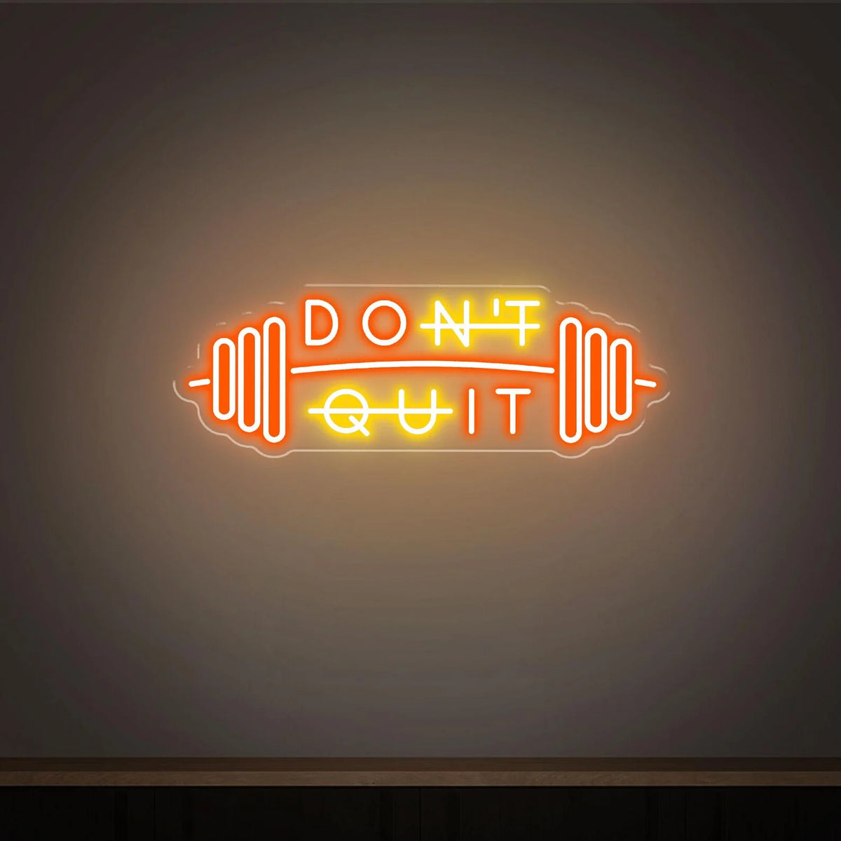 Don't Quit Neon Sign, Custom Home Gym Decor Neon Sign,Gym Motivational Quotes Wall Fitness Decor ,Personalized Business Sign