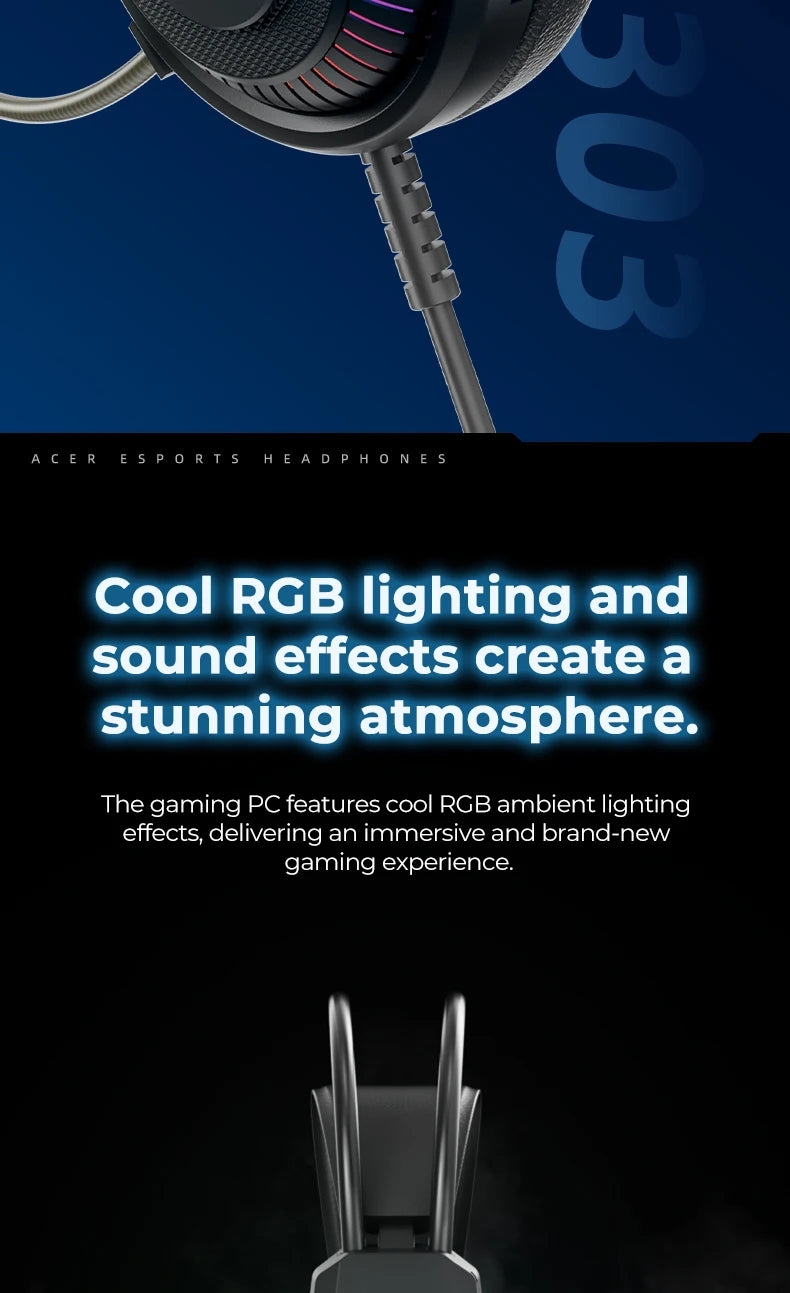 RGB Cool Lighting Wired Earphones Low Latency Headphones with Mic Breathable Comfortable Earbuds Surround Sound Effects for Game