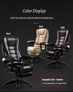 Leather Executive Office Chair Gaming Adjustable Modern Ergonomic Chair Mobile Massage Designer Silla Oficina Salon Furniture
