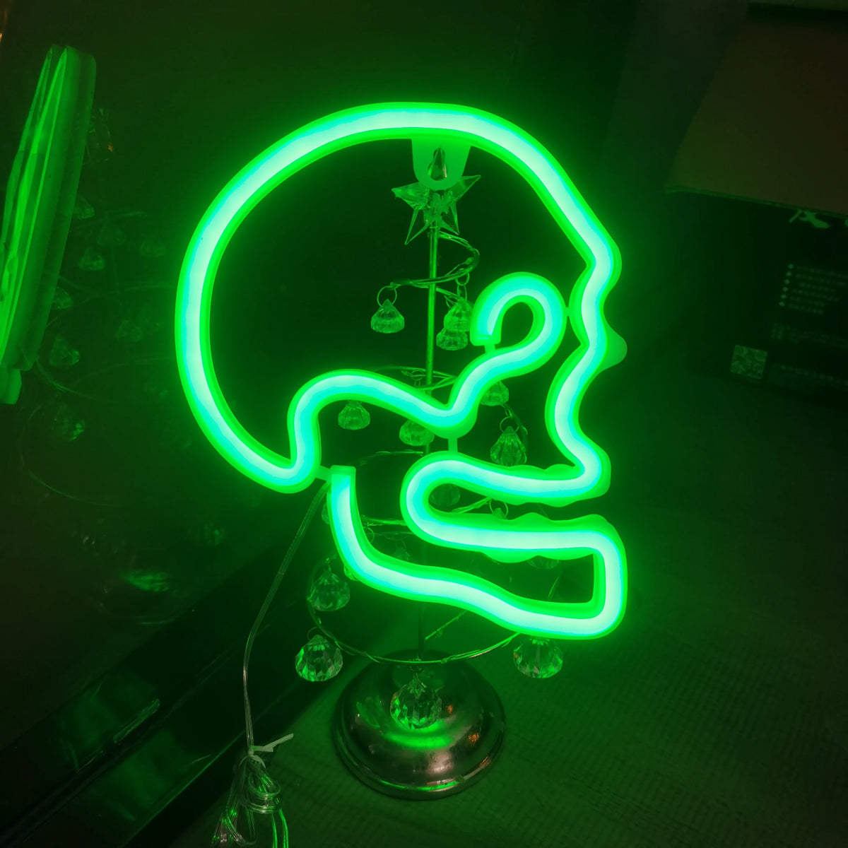 Halloween Bat Spirit LED Neon Wall Decor for Party Gift - Terrifying Atmosphere - USB or Battery Powered