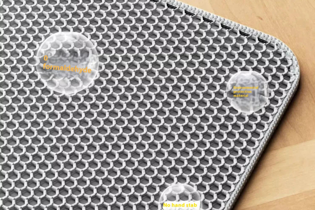 Cat Litter Mat Heavy Duty Waterproof 2 Layer Non Slip Washable Pet Floor Protector Litter Box Sand Stopper Pet Product
