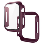 Tempered Glass+Cover For Apple Watch 11 10 9 8 7 46mm 42mm PC Bumper Screen Protector Case iWatch Series 7 6 5 4 SE3 44 40 45mm