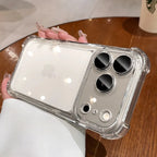 Luxury Electroplate Shockproof Transparent Phone Case For iPhone 18 17 16 15 14 13 12 Pro Max Plus Air Clear Bumper Cases Cover