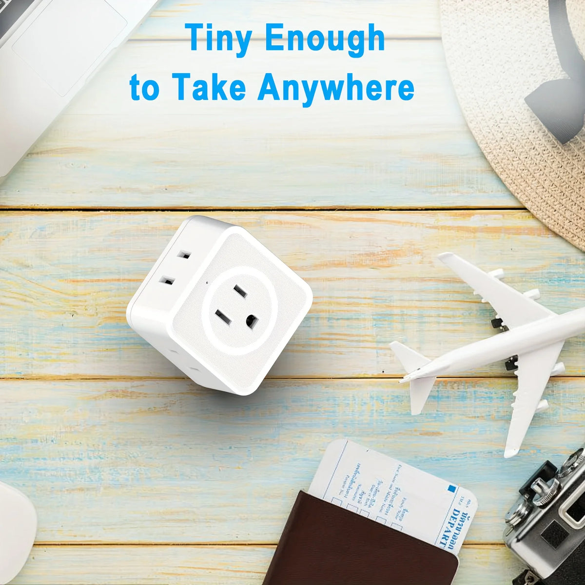 5 Way Multi Plug Outlet Extender, Wall Outlet Expander, Small Electrical Outlet Splitter for Travel, Home, Office, Dorm