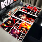 Mouse Pad Gamer Larger XXL Uchiha Itachi Madara N-Naruto Uzumaki Computer Keyboard Desk Mat Pc Gaming Accessories Black Mousepad