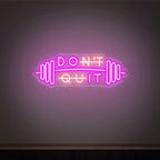 Don't Quit Neon Sign, Custom Home Gym Decor Neon Sign,Gym Motivational Quotes Wall Fitness Decor ,Personalized Business Sign